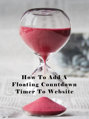 How To Add A Floating Countdown Timer To Website